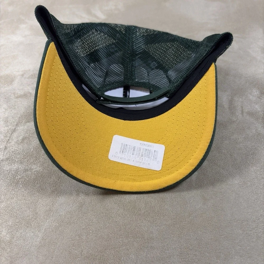 New Era Green Bay Packers Youth 9TWENTY Trucker Hat Adjustable NFL Green Cap